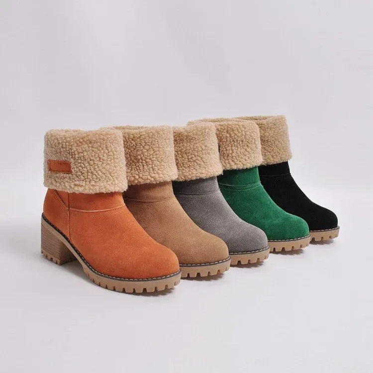 FUR ANKLE BOOTS - DanaFashionstore