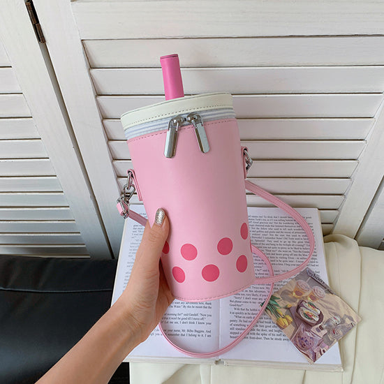 Milk Tea Personalized Small Bags Women's New Fashion Messenger Phone Bag Cute Girl Bucket Backpack - Dana Fashion