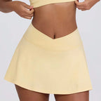 Shockproof High Elastic Brushed Fitness Tennis Skirt - DanaFashionstore
