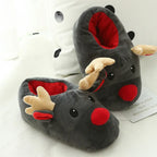 Christmas Shoes Cute Elk Home Slippers - DanaFashionstore