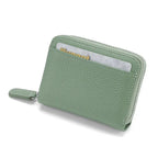 2024 RFID Genuine Leather Card Wallet Men Women Purse With Coin Pocket Zipper Credit Card Holder Small Wallets Bags - DanaFashionstore