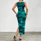 Elegant Slim Sleeveless Mesh Dress Women 2026 - Sheer Party Dress - DanaFashionstore