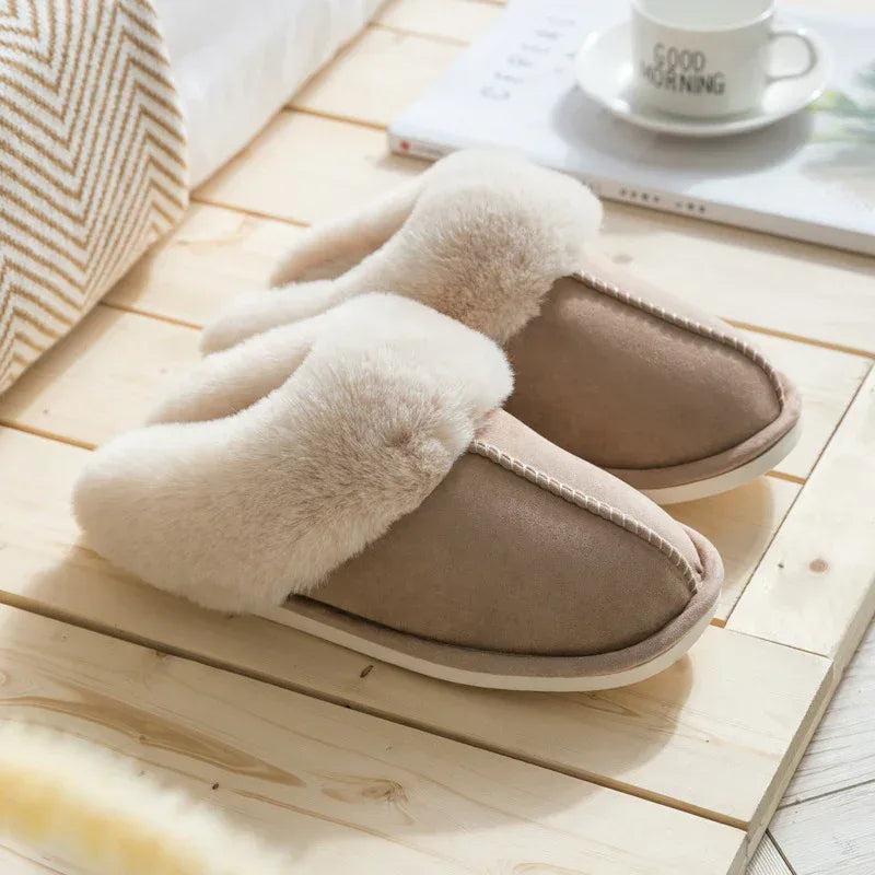 Suede cotton slippers - DanaFashionstore