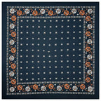 Cotton Vintage Printed Square Scarf Riding Pocket - DanaFashionstore