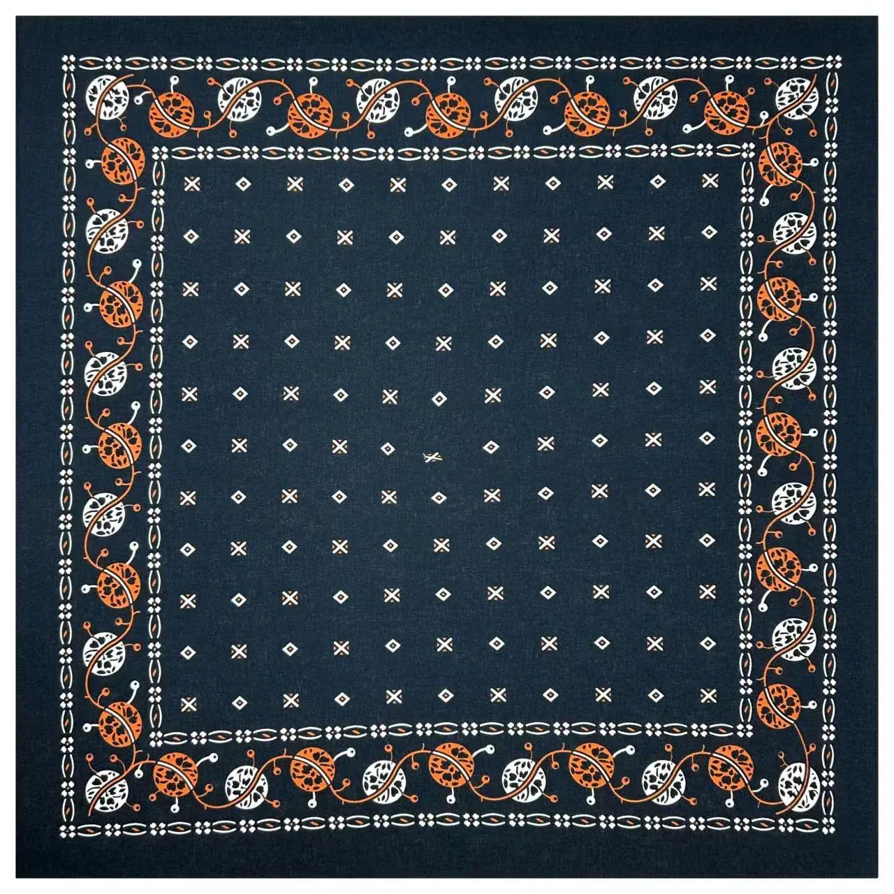 Cotton Vintage Printed Square Scarf Riding Pocket - DanaFashionstore