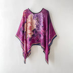 Silk Scarf Artificial Silk Sunscreen Scarf For Women Pullover Shawl - DanaFashionstore