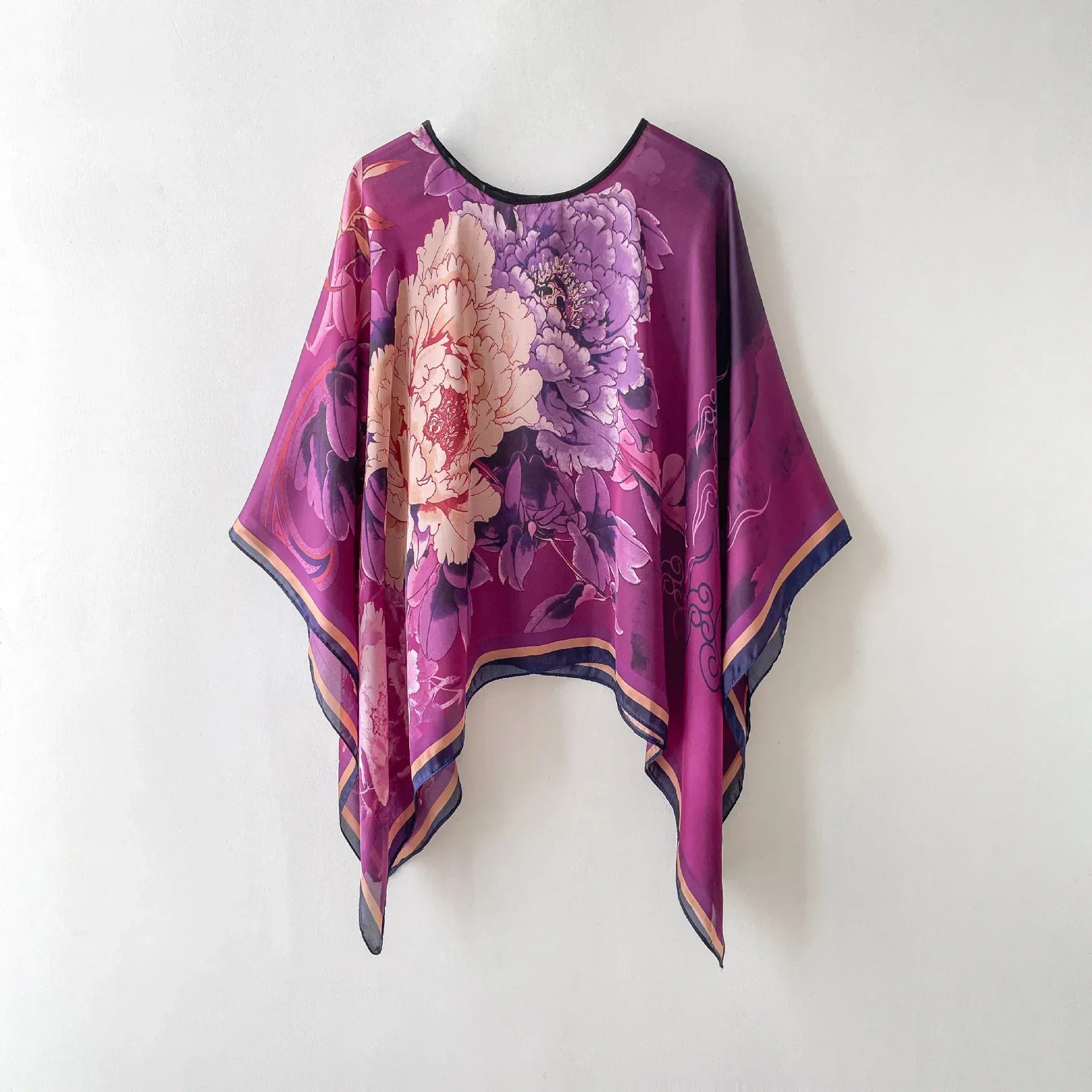 Silk Scarf Artificial Silk Sunscreen Scarf For Women Pullover Shawl - DanaFashionstore