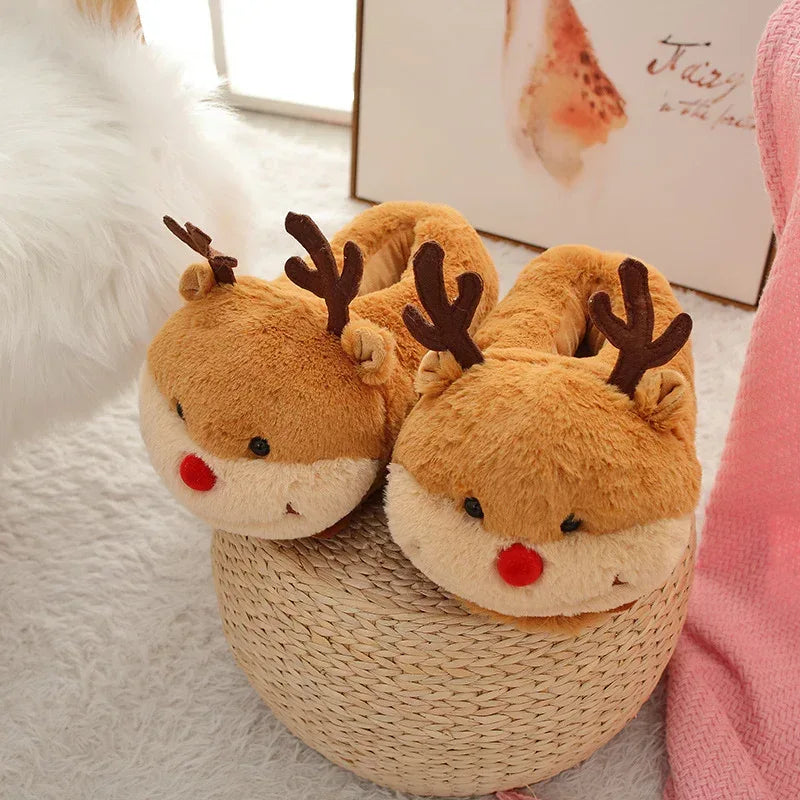 Winter Warm Student Dormitory Plush Cotton Slippers - DanaFashionstore