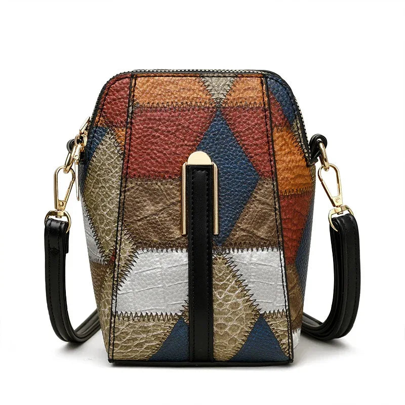 Fashion Soft Leather Stitching Shoulder Bag - DanaFashionstore