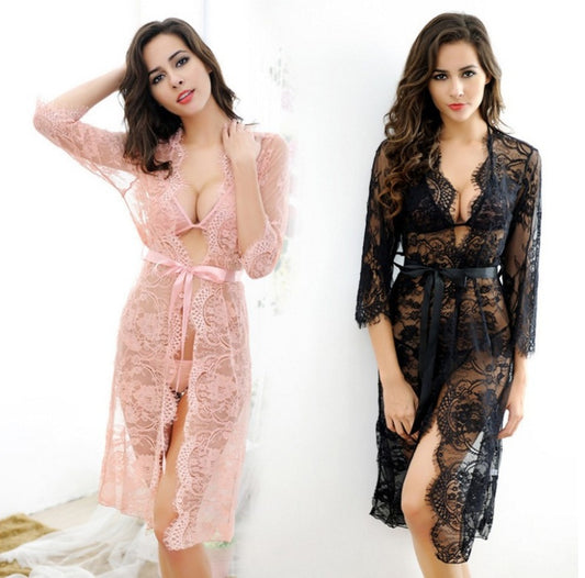 Nightgown lace nightdress - Dana Fashion