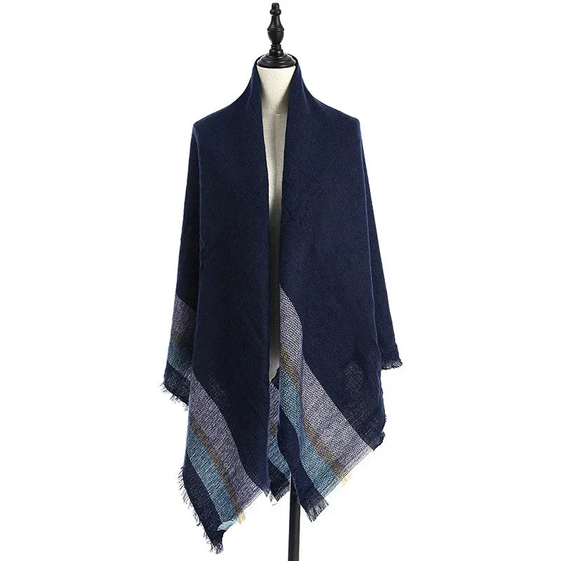 Women's Cashmere-like Plus-sized Double-sided Qicaigei Scarf Shawl - DanaFashionstore