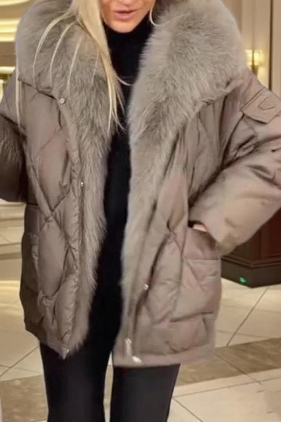 Fashion Women's Wear Mid-length Hooded Cotton Jacket