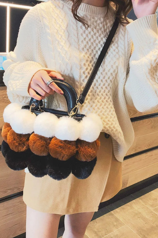 Plush Handbags Winter Plush Shoulder Bag Handbag Trend Messenger Bag - DanaFashionstore