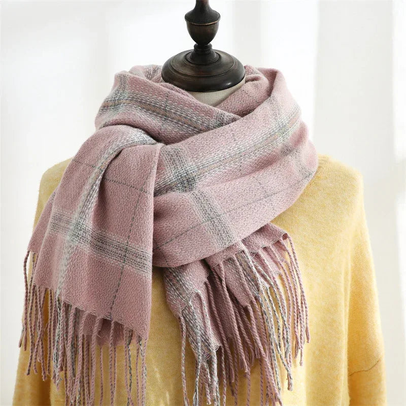 Women's Sweet Tassel Shawl Warm Cashmere Scarf - DanaFashionstore