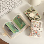 Women's Flower Oil Painting Retro Style Large Capacity Card Holder - DanaFashionstore