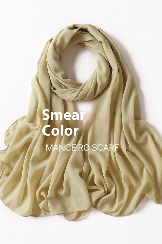 Pure Color Pearl Chiffon Scarf Headcloth Veil Chiffon Scarf