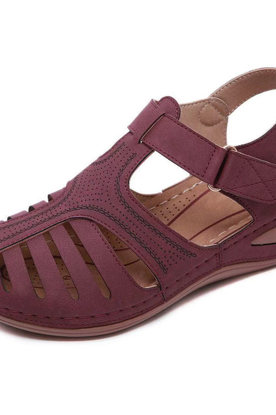 Retro sandals car line hole shoes non-slip