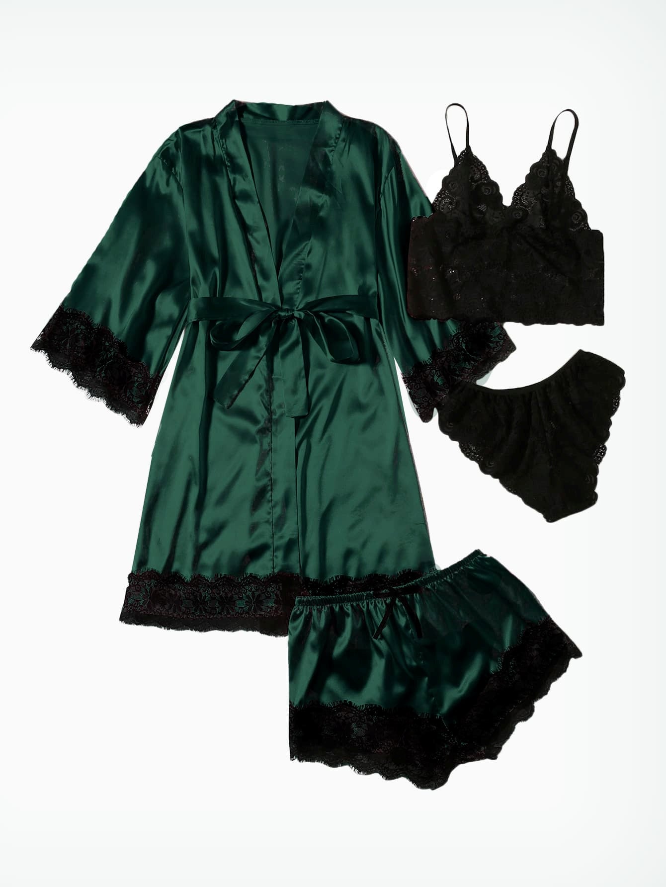 Artificial Silk Plus Size European And American Nightgown - Dana Fashion