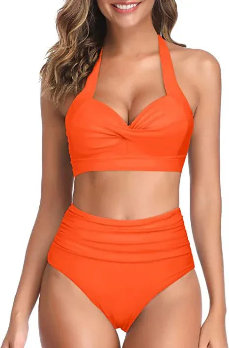 Split Bow Bikini Seaside Vacation Swimwear - DanaFashionstore