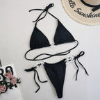 New Women's Split Bikini Double Fabric Lace-up Swimwear - DanaFashionstore