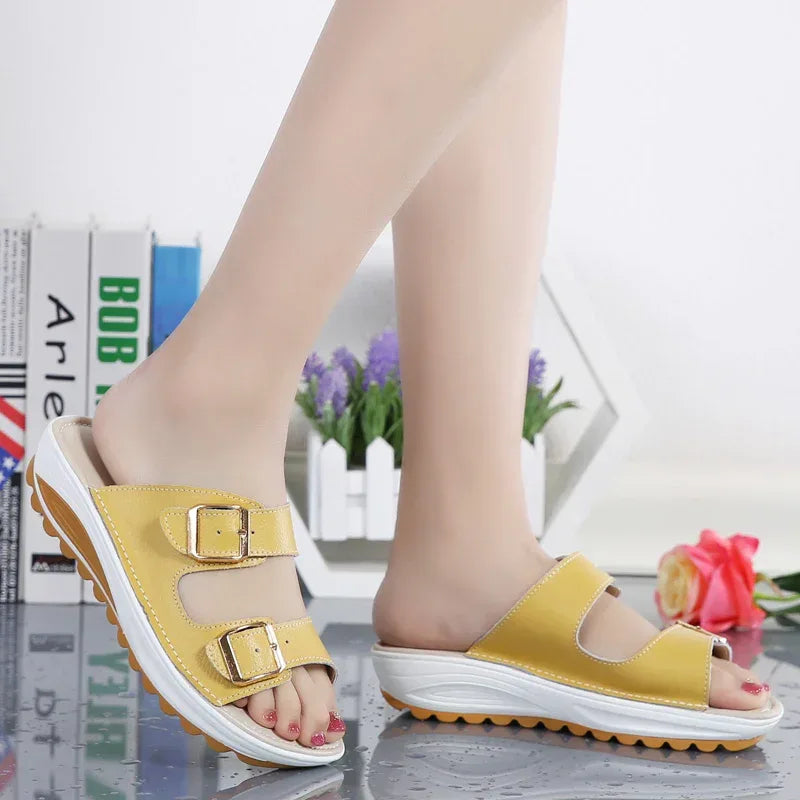 Leather beach shoes - DanaFashionstore