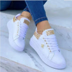 Platform Sneakers Lace-up White Low-top Casual Shoes - DanaFashionstore