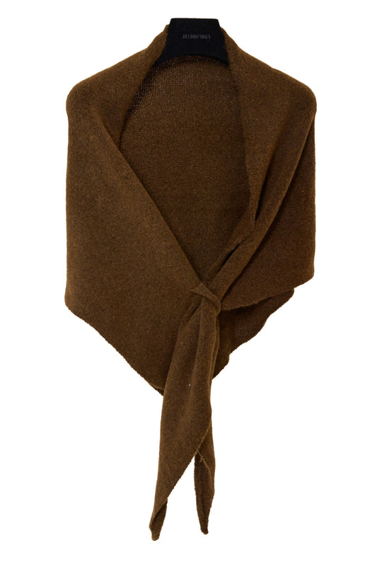 Winter Triangular Shawl INS Solid Color Soft Thickened Knitted Neck Wrap Korean Version Warm Shawl For Women