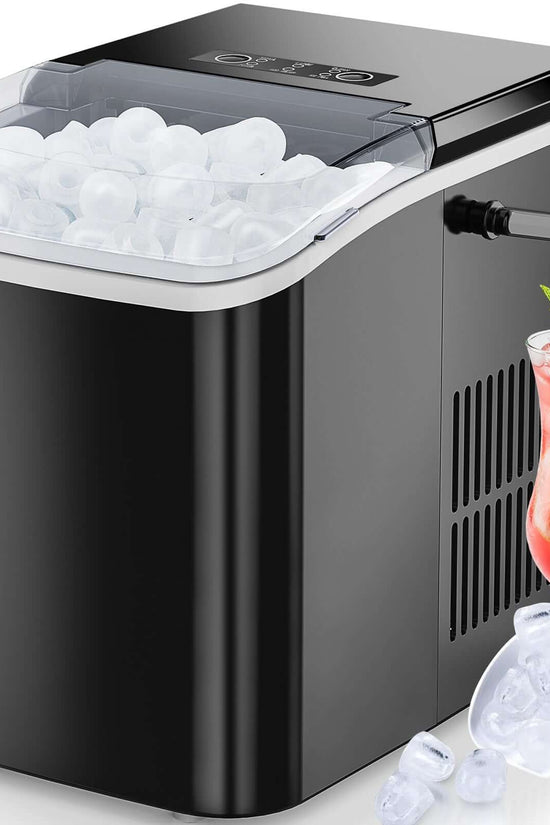 Portable Ice Maker $291.09 Dana Fashion Attribute: Black Dana's Kitchen SpecificationsLength * Width * Height: 10.00 x 14.00 x 12.00 inches (Package): 10.00 x 14.00 x 12.00 inchesWeight: 18.00 lbsProduct Code: ZHUMI-EAM-IM001-PP-BK Specifications:Black De