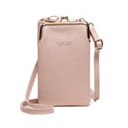 Fashion Lychee Pattern Solid Color Diagonal Shoulder Bag - DanaFashionstore