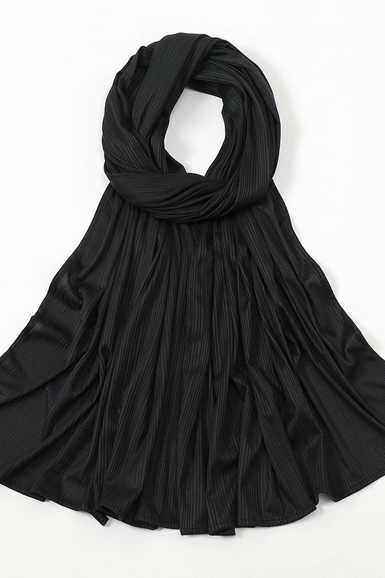 Women's Knitted Thread Cotton Striped Solid Color Scarf