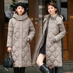 Detachable Hat Cotton-padded Coat Women's Mid-length Winter - DanaFashionstore
