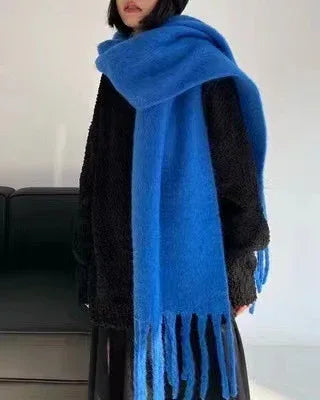 Women's Temperament Fashion Warm Solid Color Shawl Scarf - DanaFashionstore