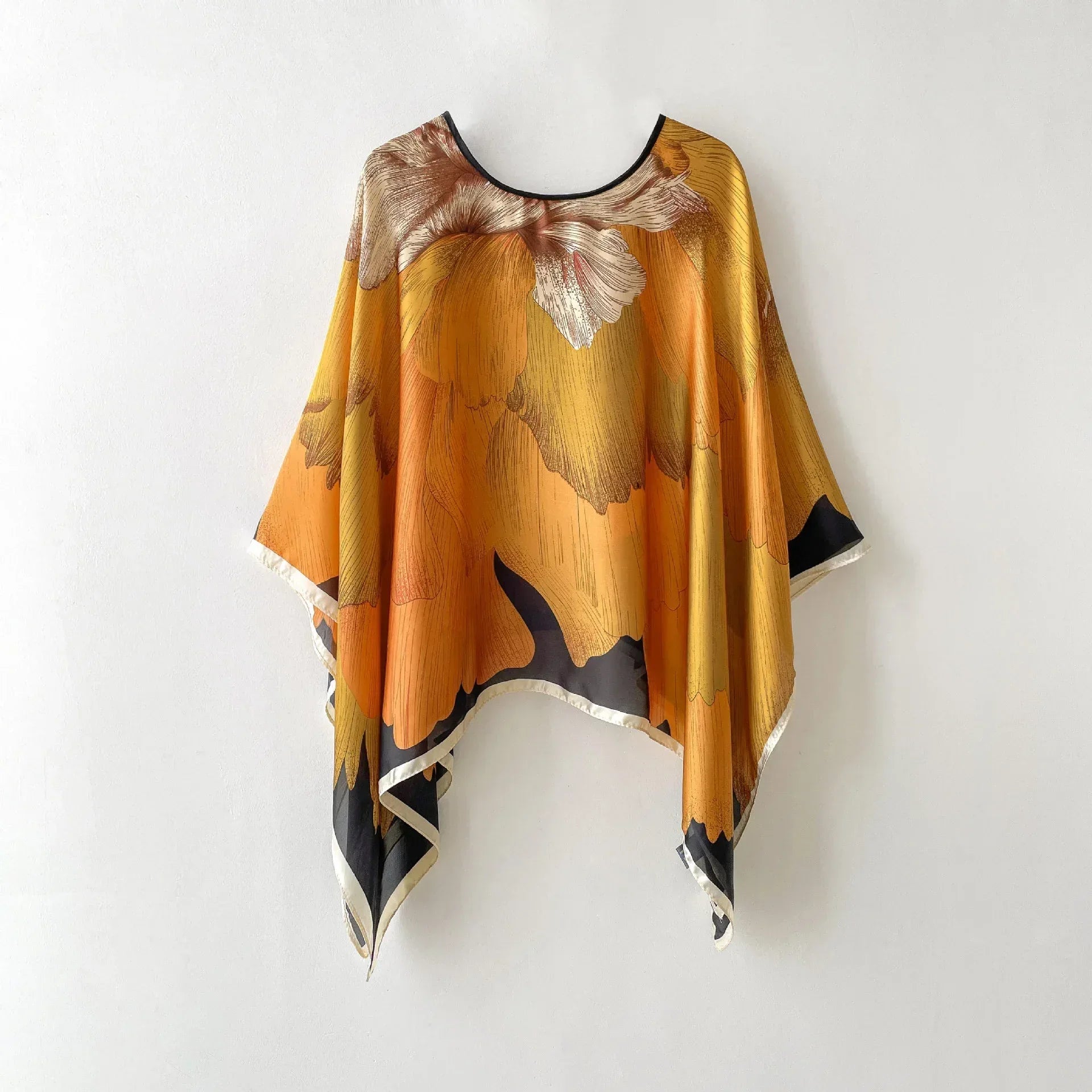 Silk Scarf Artificial Silk Sunscreen Scarf For Women Pullover Shawl - DanaFashionstore
