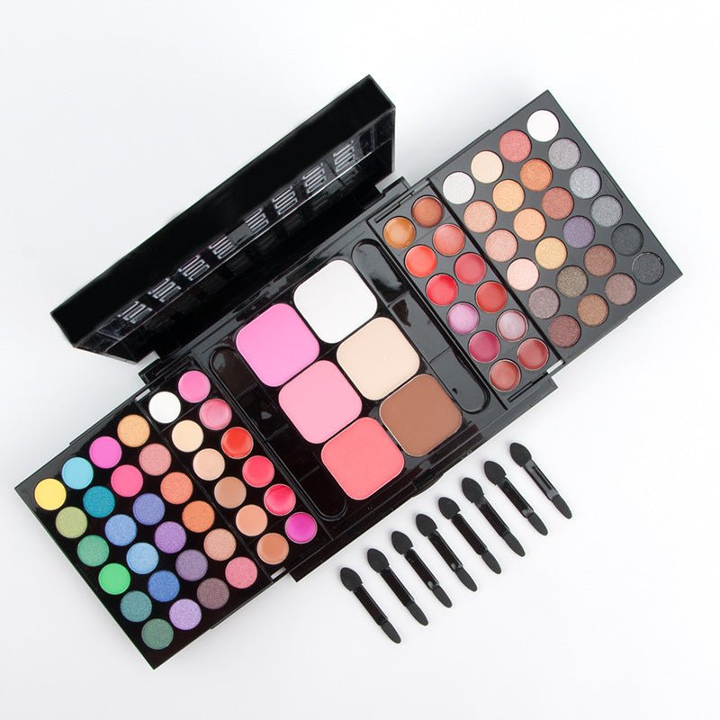 78 Colors Makeup Set Shading Powder Lipstick $54.37 Dana Fashion Color Classification: 78 Colors Eye Shadow makeup Product information: Color: as shown in the picture Style: 78-color push-pull eye shadow Category: Makeup Set Pattern: solid color Specifica