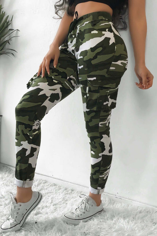 Camouflage Plus Size Casual Trousers Women New Casual Pants Women Fall Winter