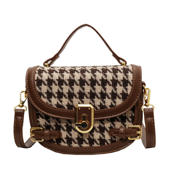 Women's Fashion All-match Houndstooth Shoulder Bag - Dana Fashion