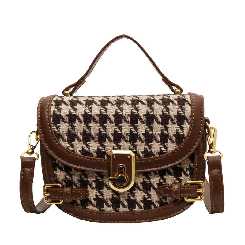 Women's Fashion All-match Houndstooth Shoulder Bag - Dana Fashion
