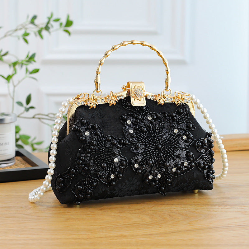 Pearl Embroidered Fashion Handbag Cheongsam Banquet Dana Fashion