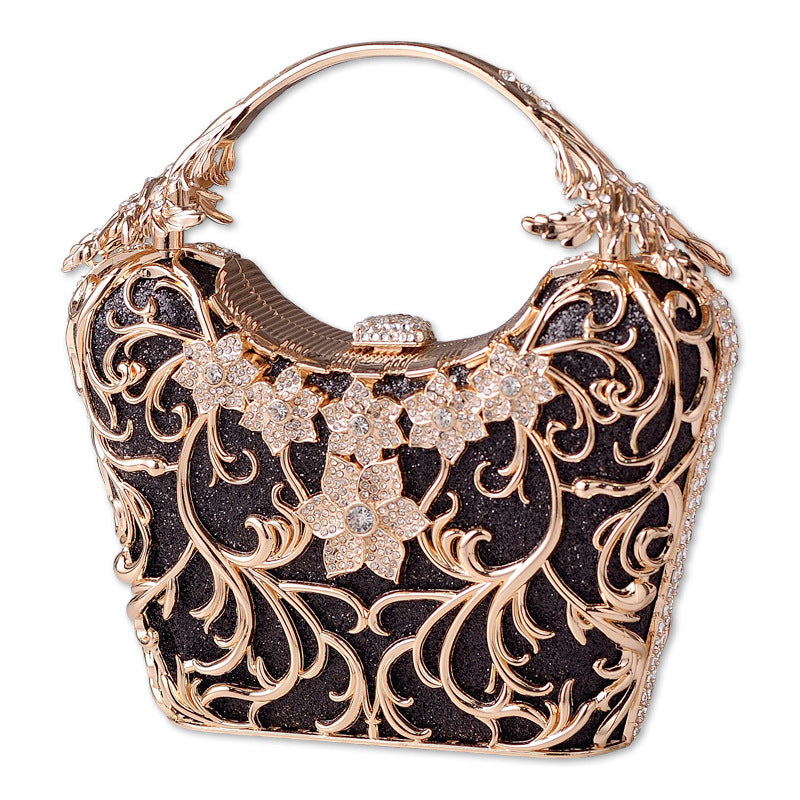 Hollow Out Party Clutch Shiny Banquet Bag - Dana Fashion