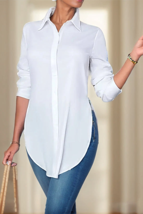 Split Button Front Shirt