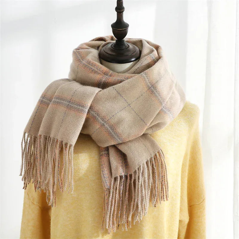 Women's Sweet Tassel Shawl Warm Cashmere Scarf - DanaFashionstore