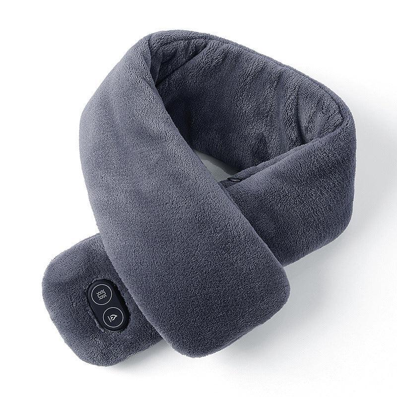 Women Men Soft Temperature Control Pain Relief Cervical Massage Shoulder Neck Wrap USB Heated Scarf Shawl Washable Winter Warm - DanaFashionstore