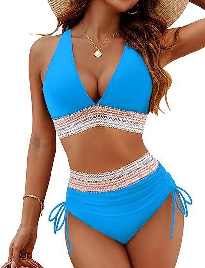 Fashion Women's High Waist Bikini Split Suit - DanaFashionstore