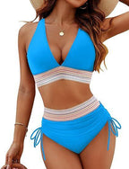 Fashion Women's High Waist Bikini Split Suit - DanaFashionstore