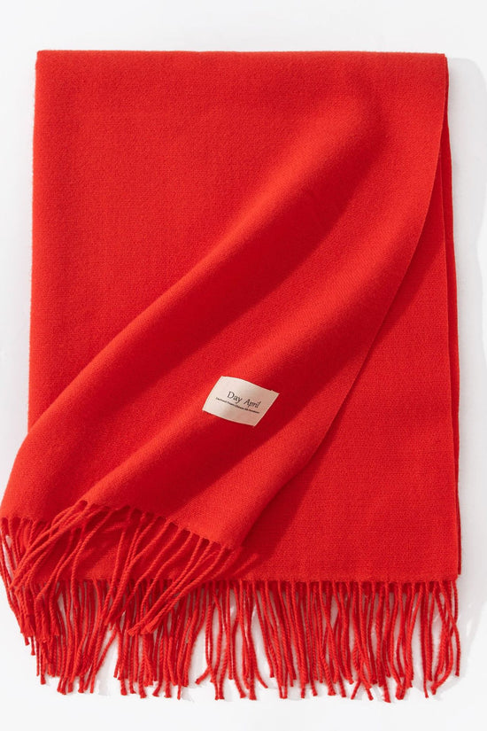 Pure Color Artificial Cashmere Scarf Women's Winter High-grade Shawl