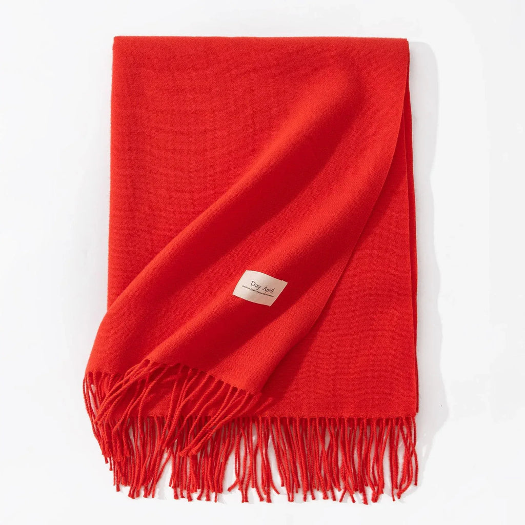 Pure Color Artificial Cashmere Scarf Women's Winter High-grade Shawl - DanaFashionstore
