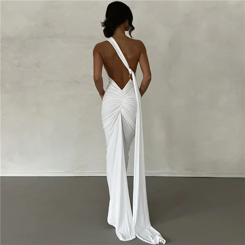 Backless Halter Sheath Dress For Women - DanaFashionstore