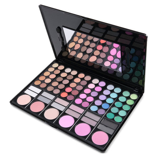 78Color Eyeshadow Palette Matte Shimmer $29.00 Dana Fashion Appearance Color: Color1 makeup Product information: Product category: eye shadow brush Brush material: nylon Brush handle material: plastic Appearance color: 78 # 1, 78 # 2, 78 # 3 Size: 24x17x1
