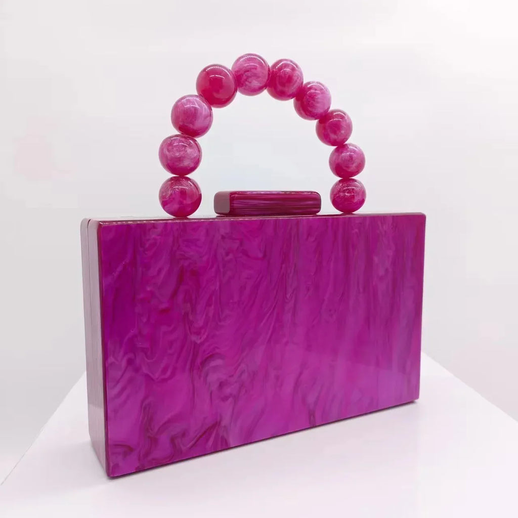 Women's Fashion Pearlescent Acrylic Evening Bag - DanaFashionstore