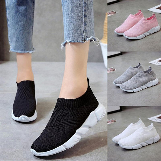 New Outdoors Adults Trainers Running Shoes Woman Sock Footwear Sport Athletic Unisex Breathable Mesh Female Sneakers - DanaFashionstore